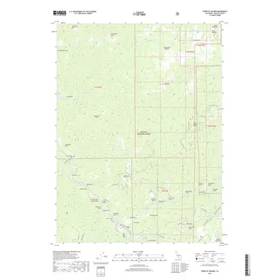 2018 Map of Forks of Salmon, 2018 Print