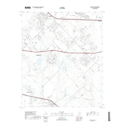 2019 Map of Forney South, 2019 Print