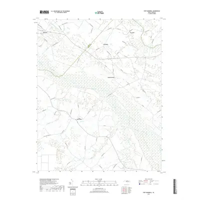 2019 Map of Fort Barnwell, 2019 Print