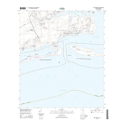 2015 Map of Fort Barrancas, 2015 Print