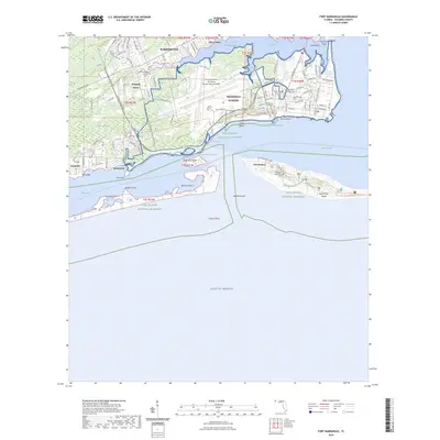 2024 Map of Fort Barrancas, 2024 Print