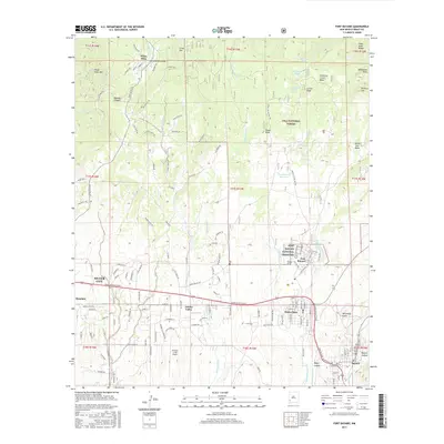 2017 Map of Fort Bayard, 2017 Print