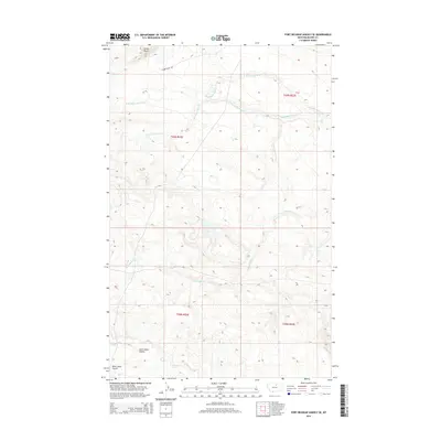 2014 Map of Fort Belknap Agency SE, 2014 Print