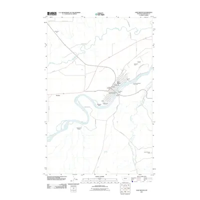 2011 Map of Fort Benton, 2011 Print