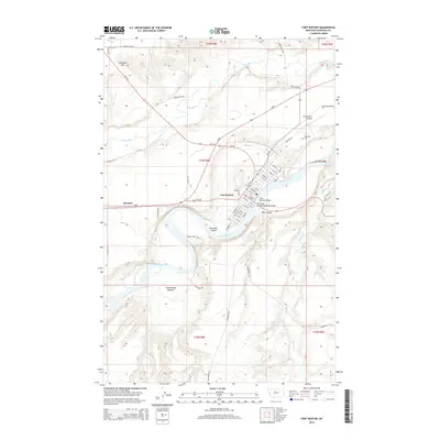 2014 Map of Fort Benton, 2014 Print
