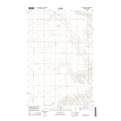2014 Map of Fort Benton NW, 2014 Print