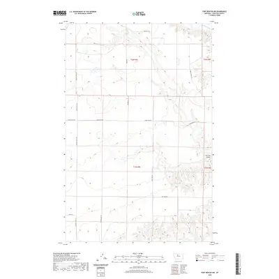 2020 Map of Fort Benton NW, 2020 Print