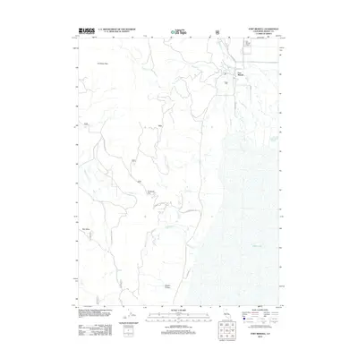 2012 Map of Fort Bidwell, 2012 Print