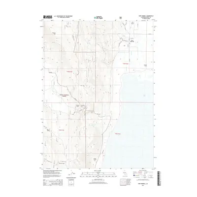 2015 Map of Fort Bidwell, 2015 Print