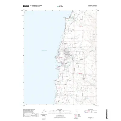 2018 Map of Fort Bragg, 2018 Print