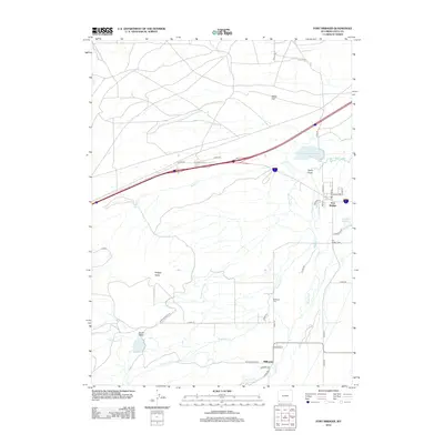 2012 Map of Fort Bridger, 2012 Print