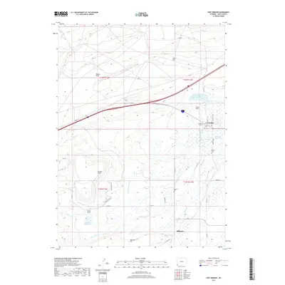 2017 Map of Fort Bridger, 2017 Print