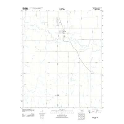 2012 Map of Fort Cobb, 2012 Print