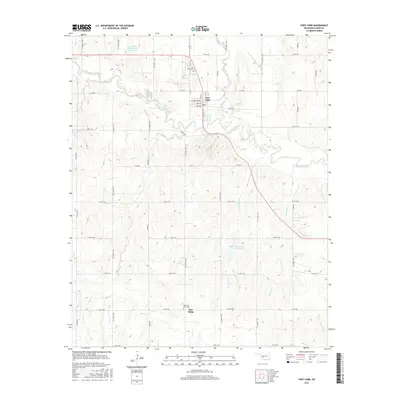 2016 Map of Fort Cobb, 2016 Print