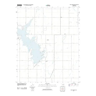 2010 Map of Fort Cobb Dam, 2010 Print