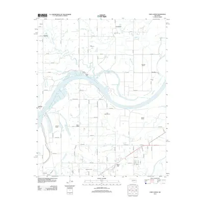 2012 Map of Fort Coffee, 2012 Print