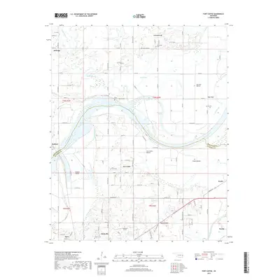 2018 Map of Fort Coffee, 2018 Print