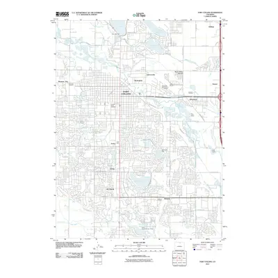 2010 Map of Fort Collins, 2010 Print