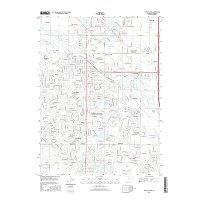 2016 Map of Fort Collins, 2016 Print