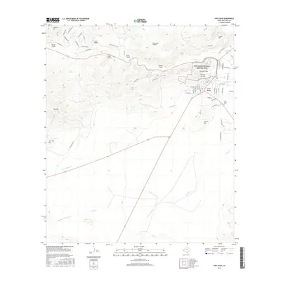 2016 Map of Fort Davis, 2016 Print