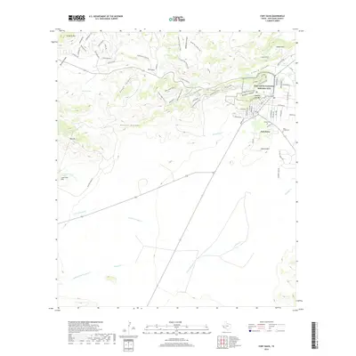 2019 Map of Fort Davis, 2019 Print