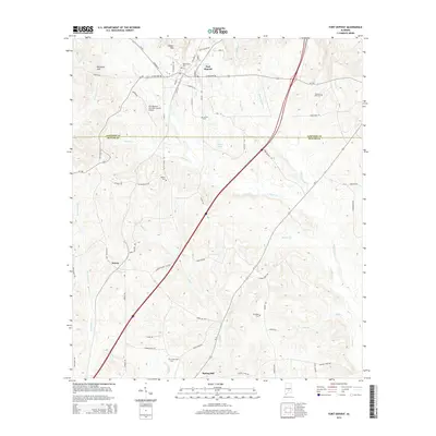 2014 Map of Fort Deposit, 2014 Print