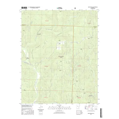 2017 Map of Fort Douglas, 2017 Print