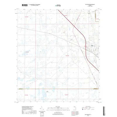 2018 Map of Fort Drum NW, 2018 Print