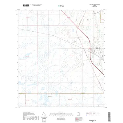 2021 Map of Fort Drum NW, 2021 Print