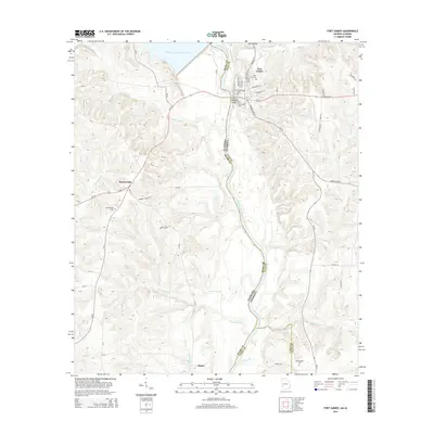 2014 Map of Fort Gaines, 2014 Print