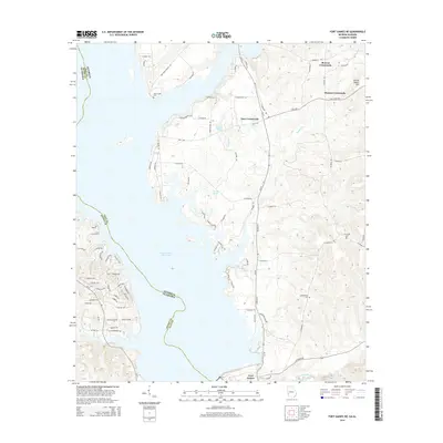2014 Map of Fort Gaines NE, 2014 Print