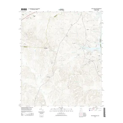 2014 Map of Fort Gaines NW, 2014 Print