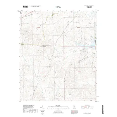 2018 Map of Fort Gaines NW, 2018 Print