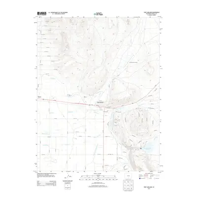 2013 Map of Fort Garland, 2013 Print
