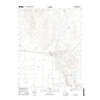 2016 Map of Fort Garland, 2016 Print