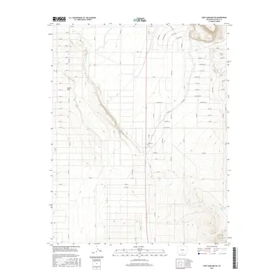 2016 Map of Fort Garland SW, 2016 Print