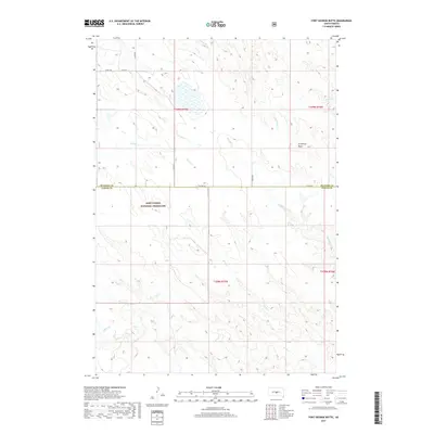 2017 Map of Fort George Butte, 2017 Print