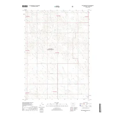 2017 Map of Fort George Butte SW, 2017 Print