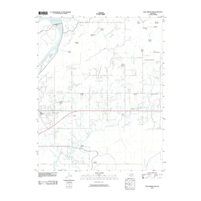 2010 Map of Fort Gibson Dam, 2010 Print