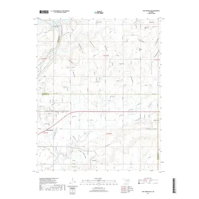2019 Map of Fort Gibson Dam, 2019 Print