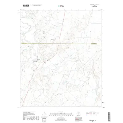 2019 Map of Fort Griffin, 2019 Print