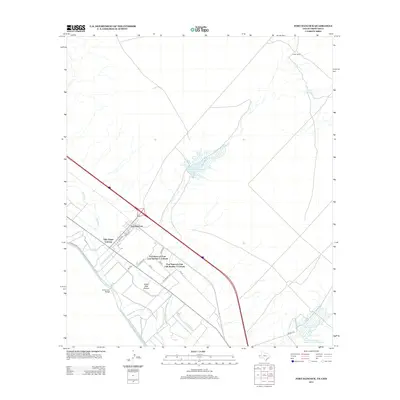 2013 Map of Fort Hancock, 2013 Print