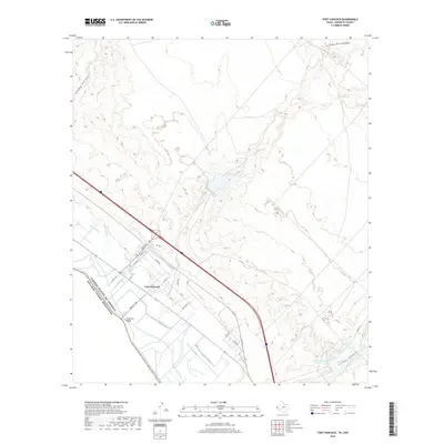 2019 Map of Fort Hancock, 2019 Print