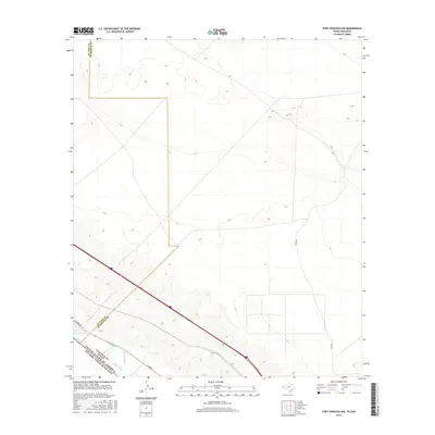 2016 Map of Fort Hancock NW, 2016 Print