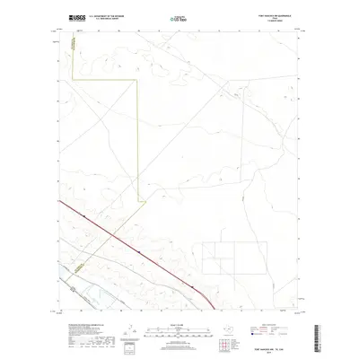 2019 Map of Fort Hancock NW, 2019 Print