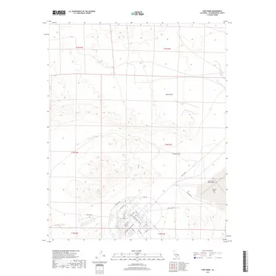 2018 Map of Fort Irwin, 2018 Print