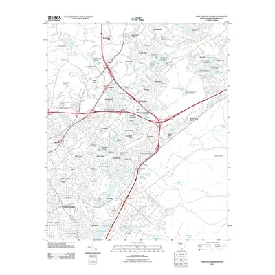 2011 Map of Fort Jackson North, 2011 Print