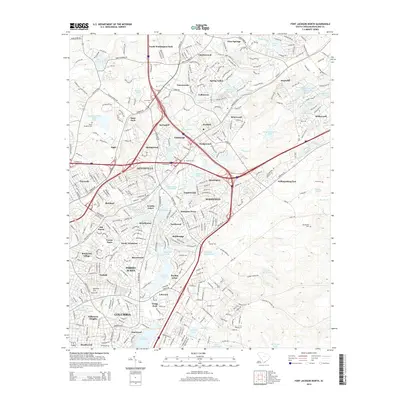 2014 Map of Fort Jackson North, 2014 Print