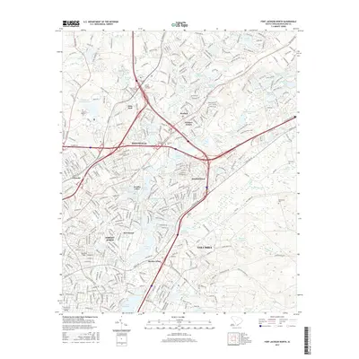 2017 Map of Fort Jackson North, 2017 Print