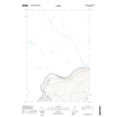2018 Map of Fort Kent North, 2018 Print